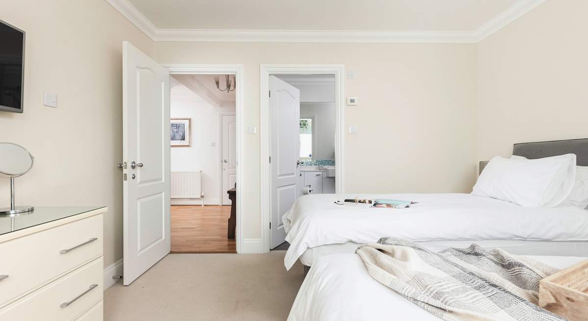 The gorgeous bedrooms are located on the ground floor.