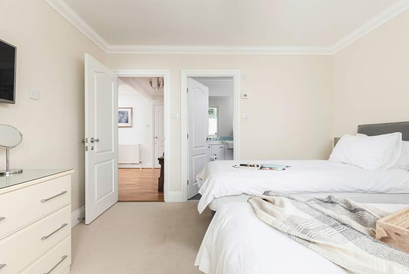 The gorgeous bedrooms are located on the ground floor.