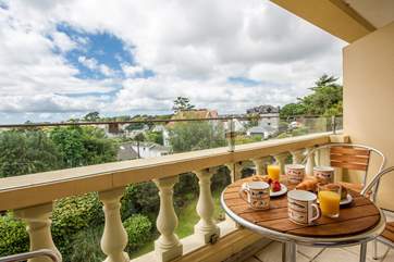 Stunning views over Falmouth and the bay from your balcony.