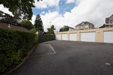 The garage for Gylly View is number four and is in the left-hand corner.