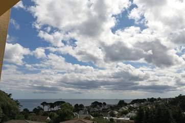 Views over Falmouth Bay from the balcony.