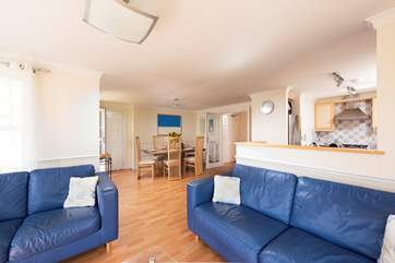 Sea views can be enjoyed from every aspect in this room.
