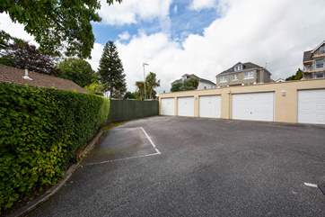 The garage for Gylly View is number four and is in the left-hand corner. Please do not park outside the garage, only park either in the garage or on Sea View Road.