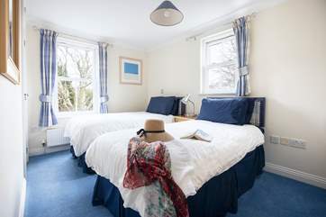 The lovely twin bedroom.