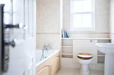 Enjoy a long soak in the bath tub.
