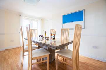 Enjoy a meal around the stunning table, making plans for your next adventure.