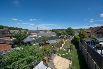Views from the first floor balcony with glimpses of Wootton Creek.