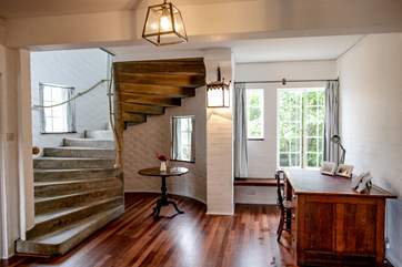 The hallway is central to the house also doubling up as the perfect study area or work zone should the need present itself.