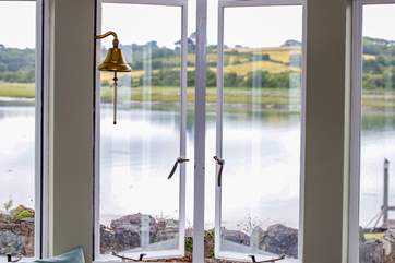 From the window seat you feel like you are cruising the estuary.