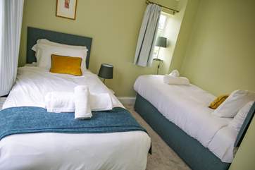 Bedroom 3 offers a wonderful twin for late night chats and laughter.