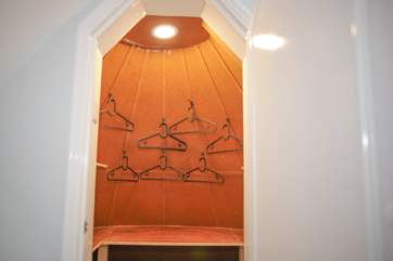 The master wardrobe offers the perfect hide and seek hiding place!