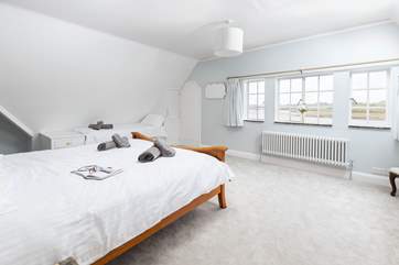 Bedroom one offers a wonderfully large room, in prime position to enjoy the views both up and down the estuary.