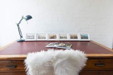 For those after a quiet place to do some reading, the desk in the hall is the ideal spot.