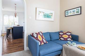 The snug sofa, the perfect place to zone out.