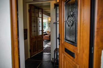 The front door will be the door you enter through on arrival.