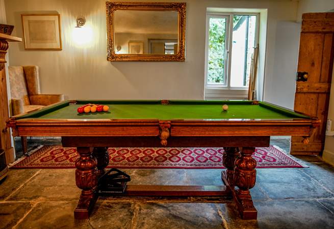 The snooker room is a wonderful addition to this cottage and will be enjoyed by young and old. 