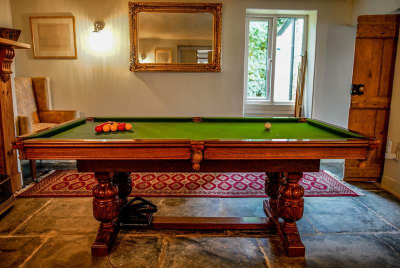 The snooker room is a wonderful addition to this cottage and will be enjoyed by young and old. 