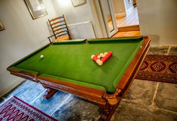 The snooker room will be enjoyed by one and all.