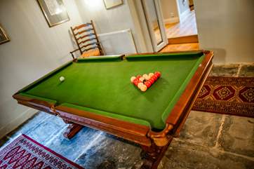 The snooker room will be enjoyed by one and all.