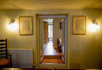 The snooker room leads into the single room and to the double en suite bedroom on the ground floor. Please note the step up into the bedrooms.