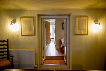 The snooker room leads into the single room and to the double en suite bedroom on the ground floor. Please note the step up into the bedrooms.