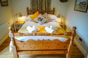 The ground floor double bedroom with en suite shower-room has been furnished to the highest standard. The perfect room to recharge after a day of walking the coast paths.