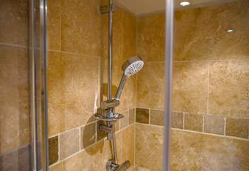 A wonderfully fitted en suite shower-room to complement the double downstairs bedroom. 