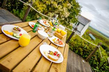 A separate decking area for all the family to enjoy al fresco dining with a wonderful view that will not fail to impress.