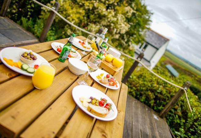 A separate decking area for all the family to enjoy al fresco dining with a wonderful view that will not fail to impress.