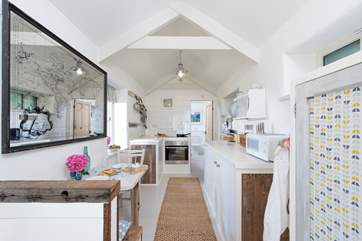 The bright and airy open plan living area.