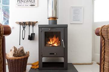A gorgeous wood-burner to snuggle up in front of, perfect for those chillier nights.