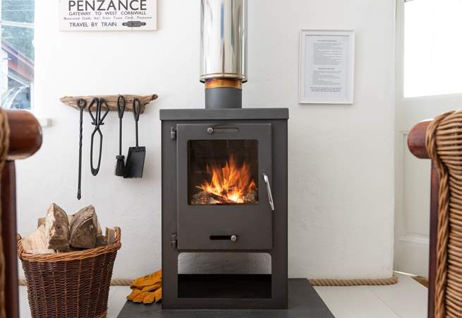 A gorgeous wood-burner to snuggle up in front of, perfect for those chillier nights. 