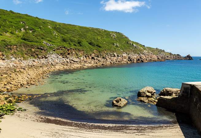 Take a trip down to Lamorna Cove, a lovely little sheltered cove near Mousehole. 