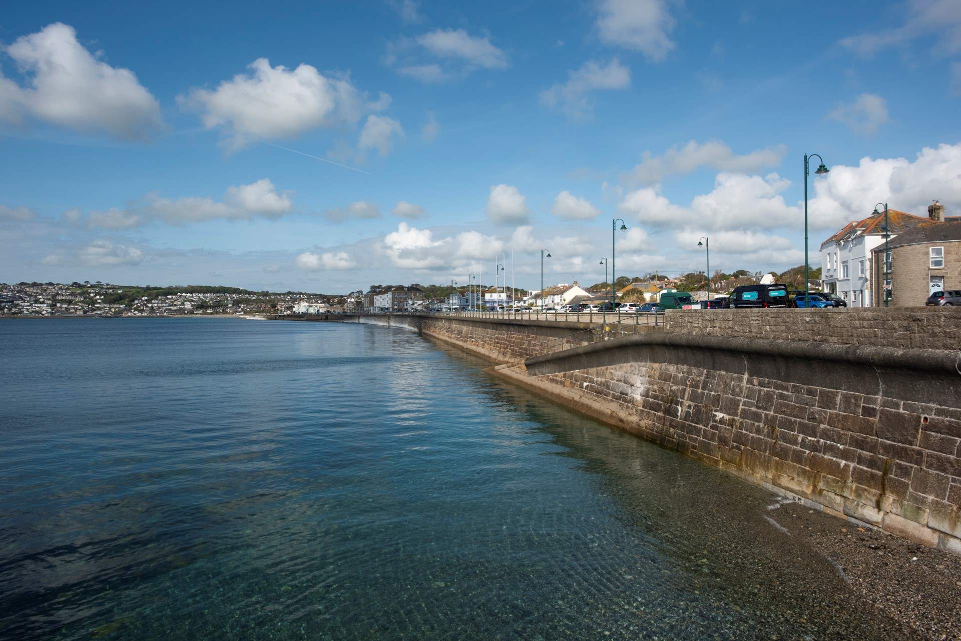 Stroll along the promenade in Penzance and stop for a coffee at one of the local food trucks.