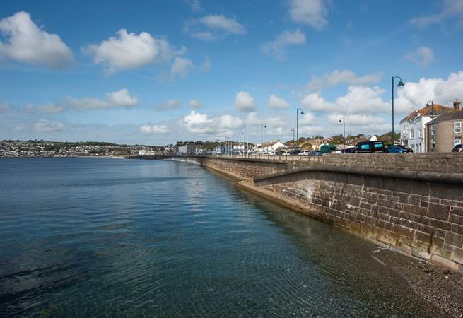 Stroll along the promenade in Penzance and stop for a coffee at one of the local food trucks.