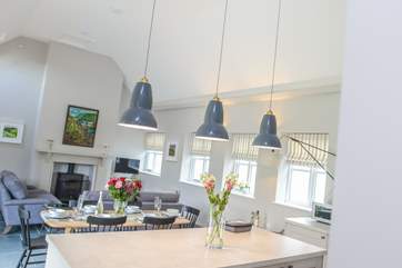The kitchen has been designed to fit with the open plan layout.