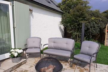 The patio doors open up on to the patio and your secluded enclosed garden.