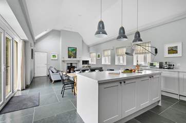 The open-plan layout is brilliant for socializing.