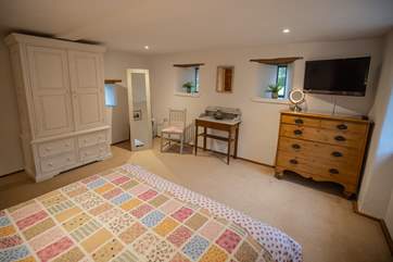 The main bedroom is triple aspect, catching the morning, noon and evening sun.