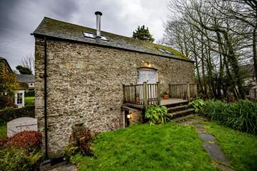 The Barn is accessed via the lower front door, which is your entry door on arrival. The small guest garden to the front of the barn is not fully enclosed.
