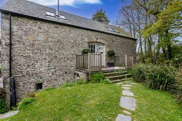 The Barn is accessed via the lower front door, which is your entry door on arrival. The small guest garden to the front of the barn is not fully enclosed.