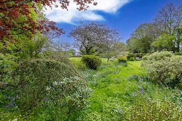 The beautiful grounds at The Barn.