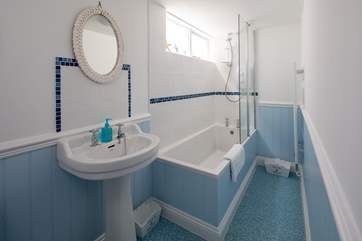 The bathroom.