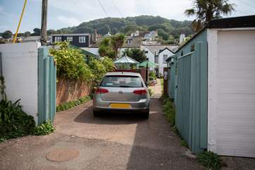 Private gated parking space.