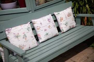 So many delightful spots to sit and enjoy the sun with a good book.
