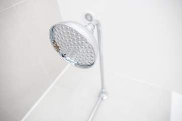 A rainfall shower is always a treat.