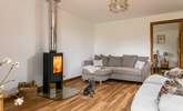 Snuggle up on the sofa in front of the wood-burner.  - Thumbnail Image