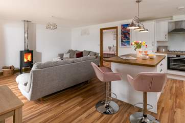 Pretty pastel tones create a calming atmosphere.