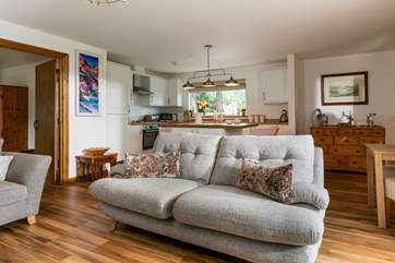 There is plenty of space for two people and your furry friend at Willow Cottage.