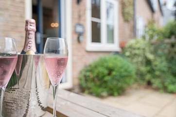 Spend your evenings enjoying the quiet enclosed patio area.